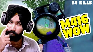 M416 MADE IT EASY 🤩 || 34 TEAM KILLS 🤯 || PUBG MOBILE || GTXPREET