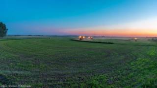 Time Lapse of Big Balers Baling Hay