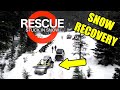 Overlanding, Snow Recovery, 4x4 Off Road Recovery, Bennett Pass Road, Oregon - Kinetic Rope Recovery