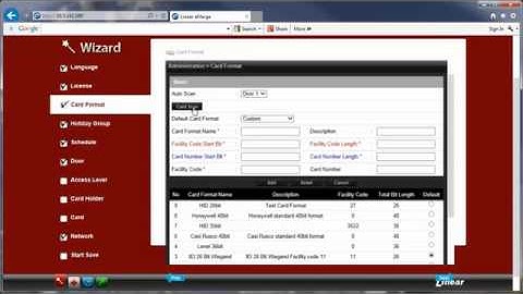 e3 Series: Setup Wizard Card Format