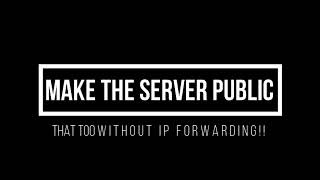 How to host a public Minecraft server on your pc (without Ip Forwarding) screenshot 5