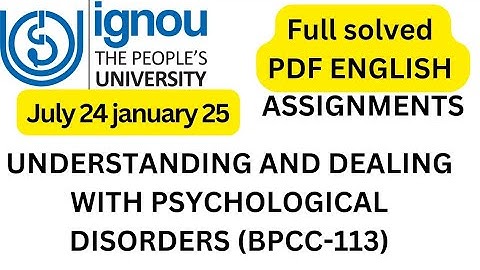 BPCC -113 SOLVE ASSIGNMENT ENGLISH 2024-24 || bpcc113 solve assignment ignou