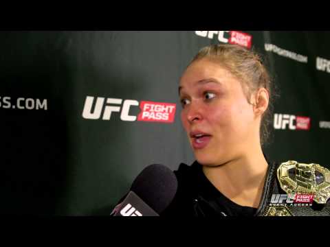 UFC 184: Ronda Rousey Backstage Interview