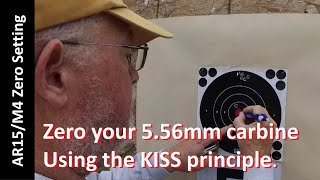 M4/AR15 zero setting.  The most simple and useful distance to zero your 5.56mm carbine.