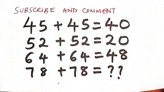 Maths01n 🇺🇸 is live|Can you solve this interesting maths puzzle???♥️🥰😻