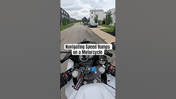 Navigating Speed Bumps on a Motorcycle