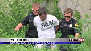 Man arrested after chase on I-75