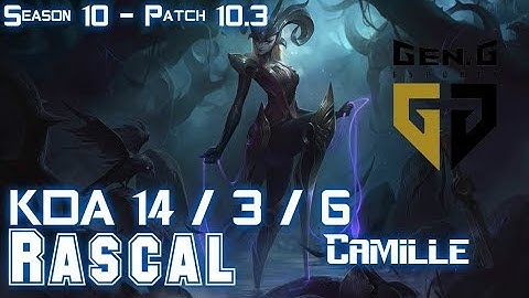Gen Rascal CAMILLE vs AATROX Top - Patch 10.3 KR Ranked