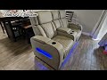Ashley Boyington Power Reclining Loveseat Review | LED Lights &amp; USB Console Sofa