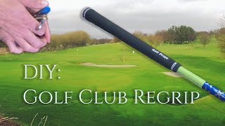 Re-grip Golf Club with Air Compressor