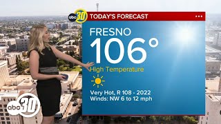 Fall-like temps on the way for Central California, but excessive heat fist
