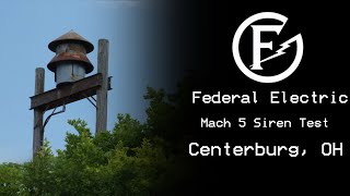 Federal Electric 'Fedelcode' Mach 5 Siren Test | 2 Min Alert Signal | Centerburg, OH