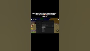 Redz Hub Script 2025 — Blox Fruits NO KEY | FREE Update [🎃🍬] | Mobile & PC