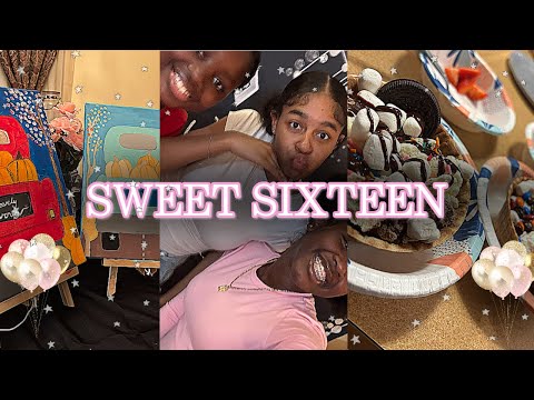 DEANNA's SWEET SIXTEEN | painting,eating,friends,sleepover,gifts, & more!