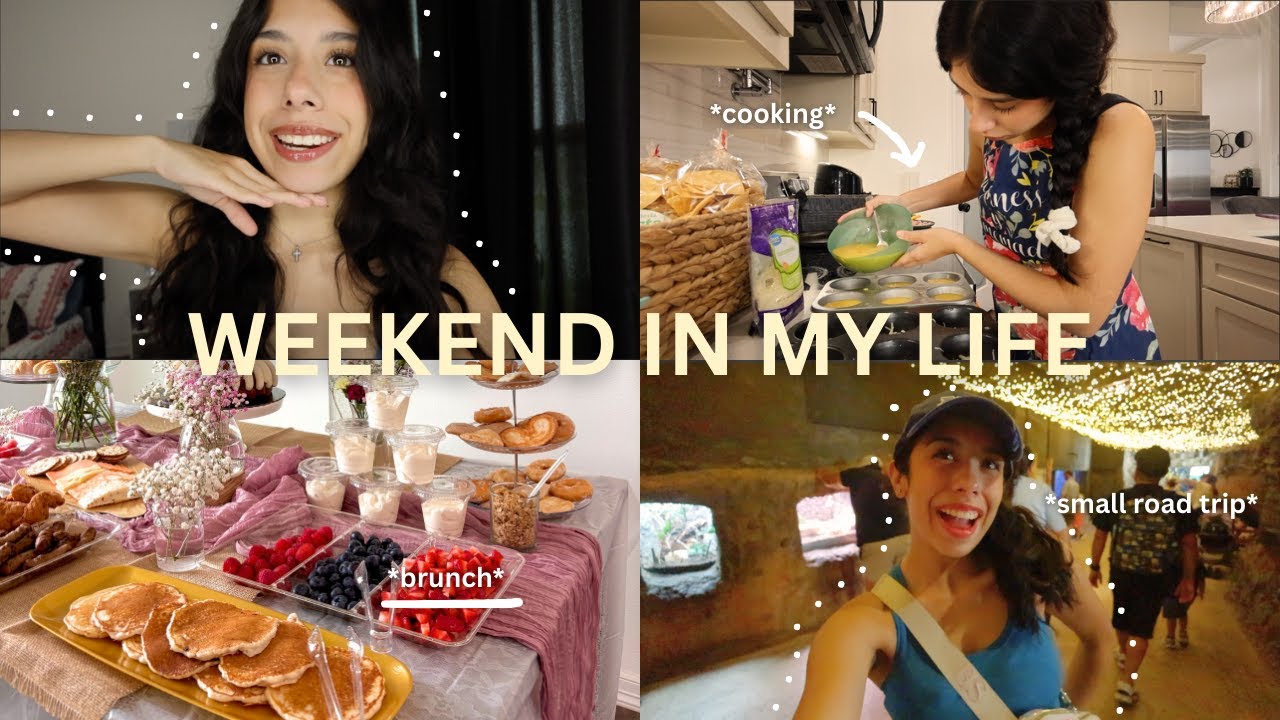 spend the weekend with me! | brunch, family time, road trip & cooking ...