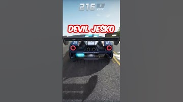 😈Devil Jesko vs 🚓Police Extreme Car Driving Simulator