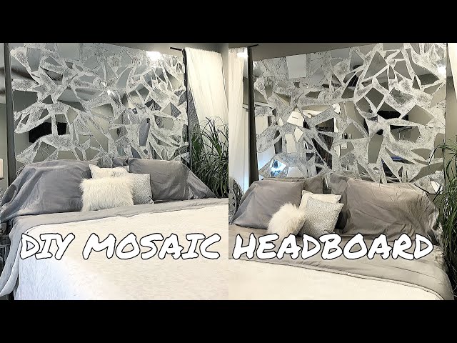 Homemade Headboard With Mirrors DIY Rustic Modern King Bed Shanty 2