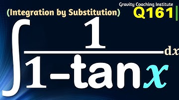 Q161 | Evaluate ∫ 1/(1-tan⁡x) dx | Integrate 1 / 1 - tan x | Integral of 1 / 1 - tan x | Class 12