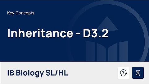 Inheritance [IB Biology SL/HL]