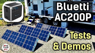 Will it Run My RV AC? Bluetti AC200P Review (Part 2)  Tests and Demos