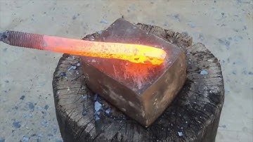 Turning a Rusty BOLT into a really SHARP Chef KNIFE