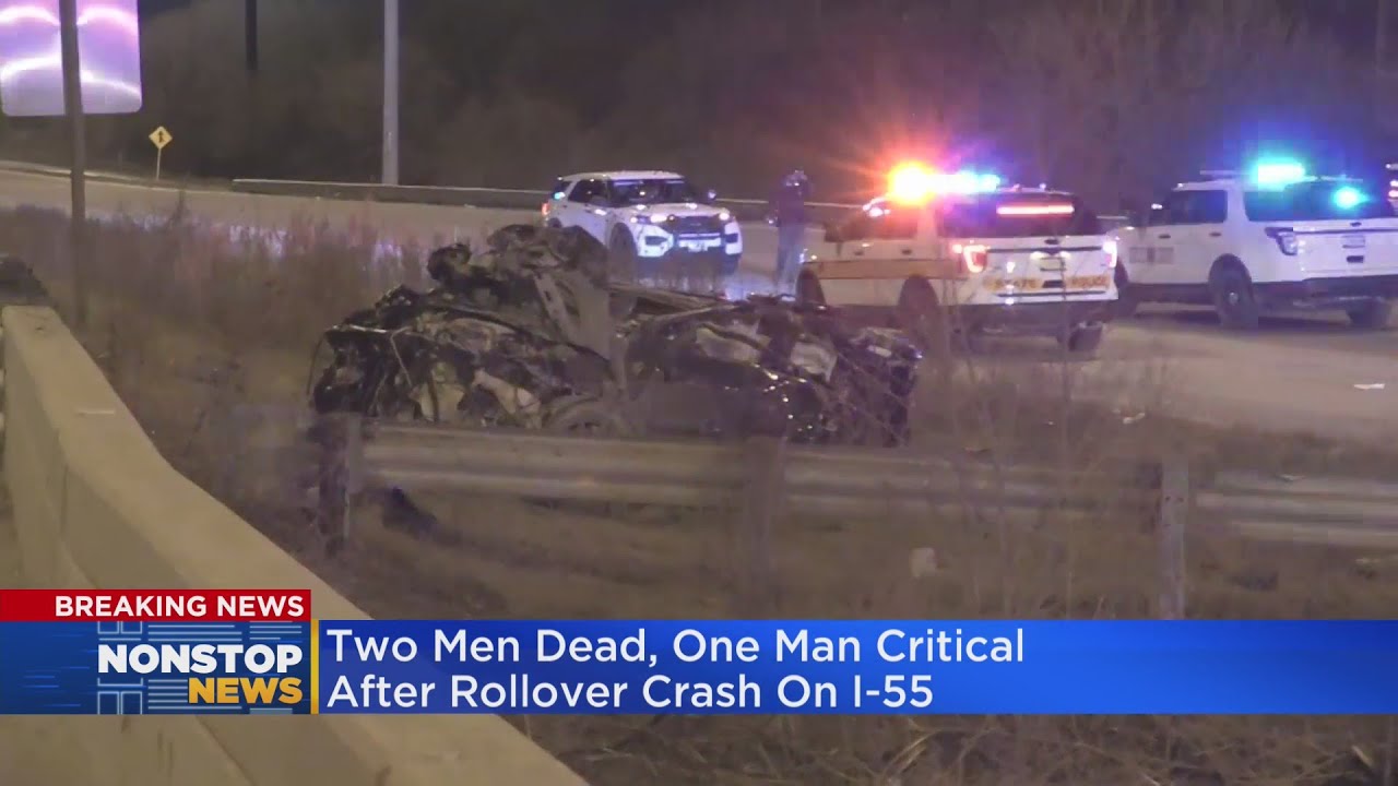2 men killed after rollover crash on Stevenson Expressway near Cicero