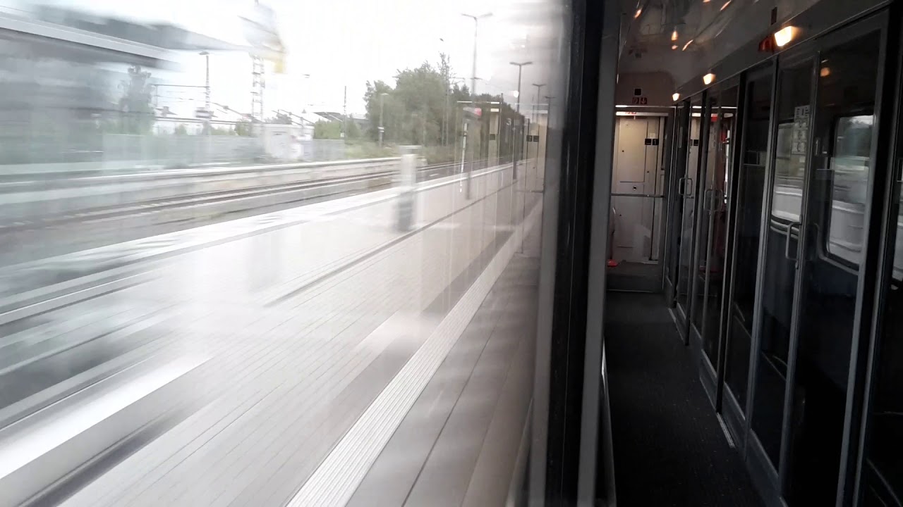 Bahnvideo - Fenstersicht am Gang mit ca.200kmh