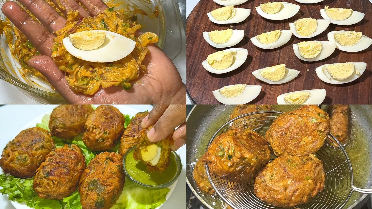 Onion Egg Pakoda Recipe | Laccha Onion Egg Pakoda | Ramadan Special Onion Egg Pakoda |