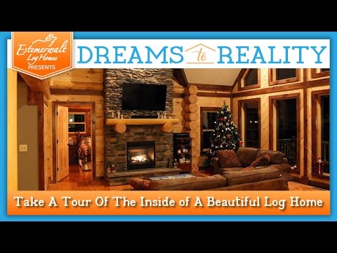 Take A Tour Of The Inside of A Beautiful Log Home