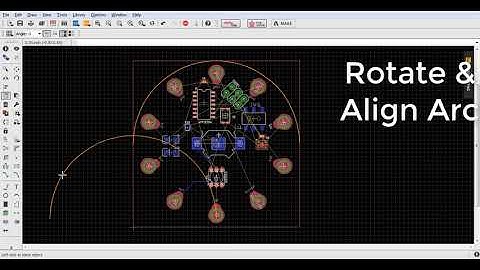 Trick to draw circular outlines in Eagle
