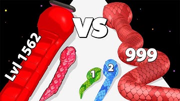 SNAKE RUN RACE /vs SNAKE CLASH ∞ ASMR Gameplay Android iOS • Number Math Run • Snake Run 3D Games