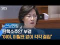 추미애 법무 탄핵안 부결…'찬성 109' 이탈표 없었다 / SBS / 주영진의 뉴스브리핑