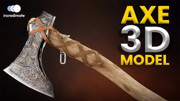 Wooden Axe Game Asset | 3D Model | Incredimate