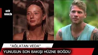 SURVİVOR ALEYNA KALAYCIOĞLU AĞLATAN HÜZÜN DOLU VEDA/Yunus Emre Aleyna'ya Son Bakış (Ağladı)