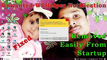 How To Remove/Disable WSHelper.exe Startup Error Notification || Startup Error Removed permanently||