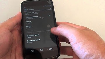 Google Nexus 4: How to Set Date and Time Manually