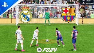 FC 24 | Ronaldo vs Messi | Real Madrid vs FC Barcelona | UCL FINAL | Penalty Shootout - PS5 Gameplay