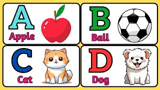 a for apple b for ball c for cat, phonics song, abcde for toddlers | English Alphabet  | ABCD abc