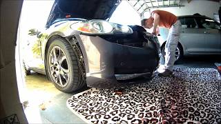 How to remove Jaguar XF bumper - to replace grill