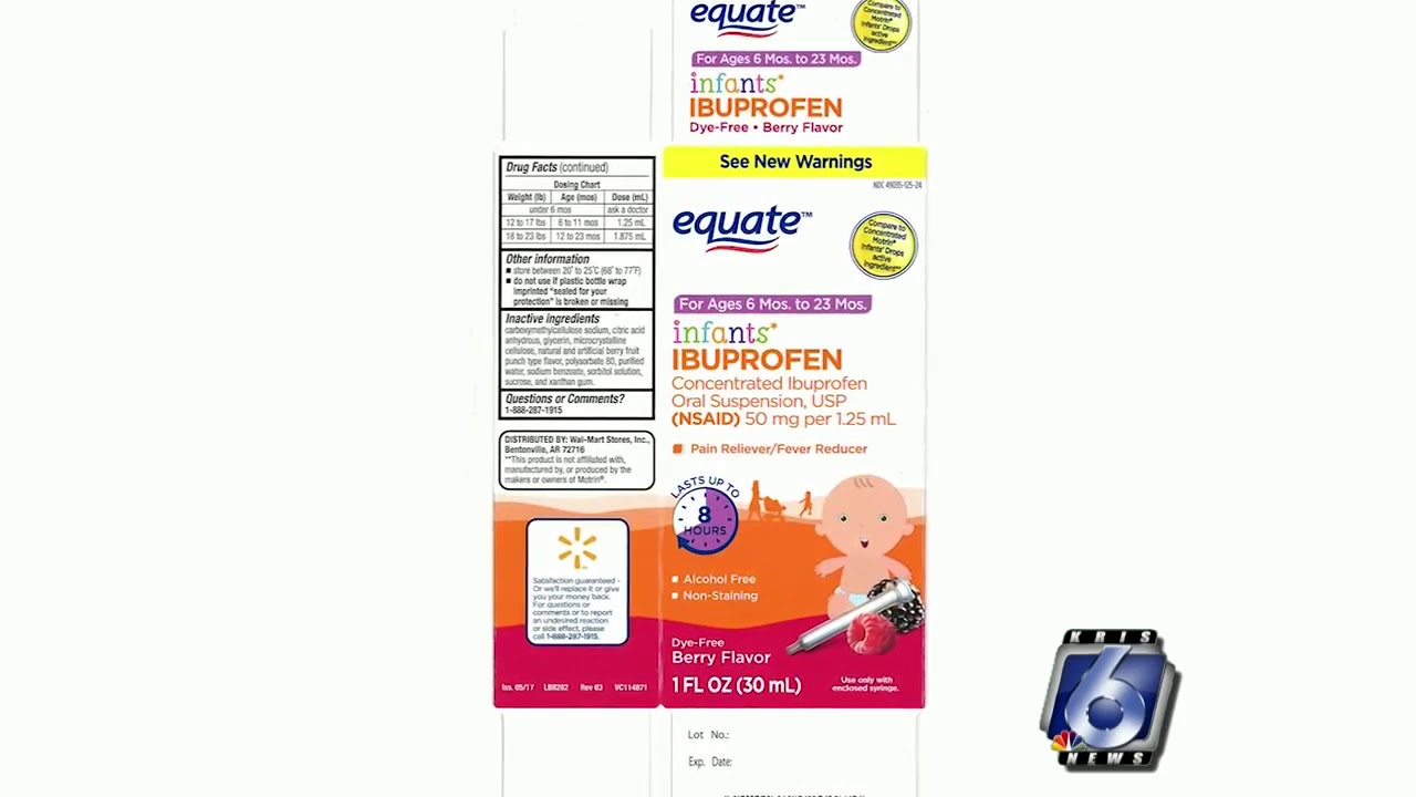 Infant Ibuprofen Dosage Chart 50 Mg 1 25 Ml