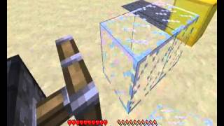 Баги в minecraft #3 (Как превратить золото в стекло) (How to turn gold in the glass)