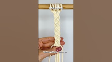 Basic Macrame Knots Series - 3 strand Braid #macramepattern #macrametutorial #macrameplanthanger