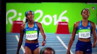 Allyson Felix, Tianna Bartoletta, English Gardner, and Tori Bowie cruise to win women's 4x100m relay