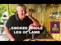 Smoked whole leg of lamb  delicious and easy to make