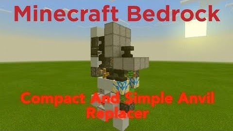 Funredstone Episode 33: Simple And Compact Anvil Replacer For Minecraft Bedrock