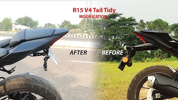 YAMAHA R15 V4 Tail Tidy Modification || Tail Tidy Installation In R15 V4 🔥
