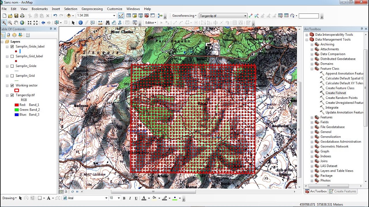 Arcgis /grille sous Sampling grid ArcGis using d\u0027échantillonnage Create a d\u0027échantillonnage Sampling Arcgis /grille grid Create sous using a ArcGis