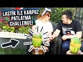 LASTİKLE KARPUZ PATLATMA CHALLENGE!