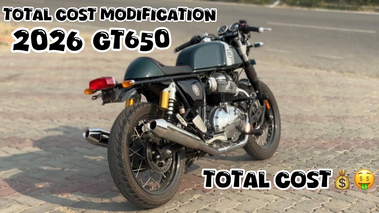 Continental Gt 650 Important Modifications After Purchase 