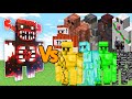 Blood Warden Lucifer vs All Minecraft Golems Fight #mobfight  #funny #warden #24x7live